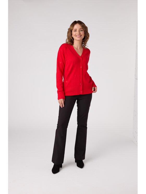 QUIOSQUE QUIOSQUE Sweter QUIOSQUE 6VL005601 Czerwony Regular Fit