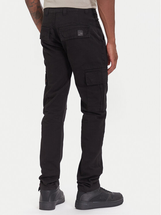 Alpha Industries Alpha Industries Bavlnené nohavice Agent 158205 Čierna Regular Fit