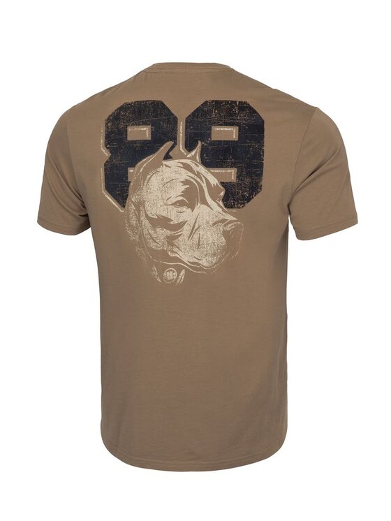 PITBULL PITBULL T-Shirt Koszulka Dog 89 XXL Brązowy Regular Fit