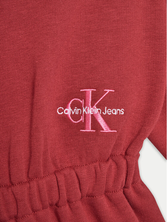 Calvin Klein Jeans Calvin Klein Jeans Трикотажна сукня Monogram IG0IG02316 M Червоний Relaxed Fit