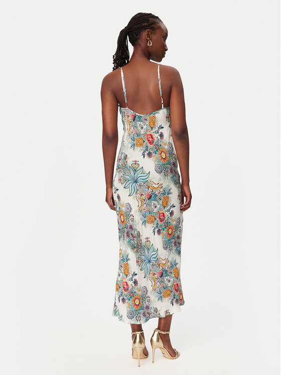 Just Cavalli Just Cavalli Letné šaty 80PAO925 NS837 Modrá Slim Fit