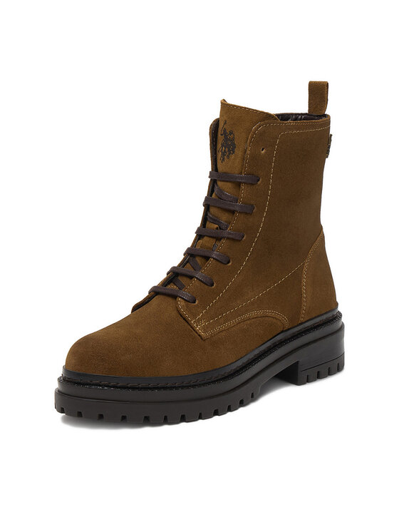 U.S. Polo Assn. U.S. Polo Assn. Schnürschuhe CEO-VIZAG002W/EL1 Khakifarben