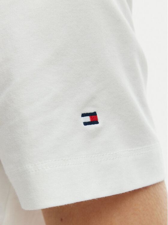 Tommy Hilfiger Tommy Hilfiger Тишърт WW0WW48699 Екрю Regular Fit