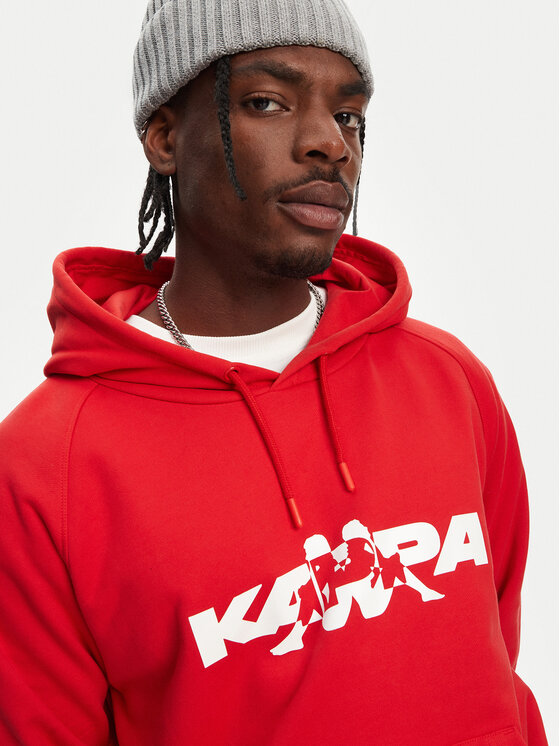Kappa Kappa Felpa Nhayma 341V57W Rosso Regular Fit