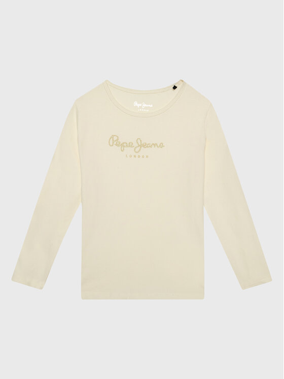 Pepe Jeans Pepe Jeans Блуза Hana Glitter PG501364 Екрю Regular Fit
