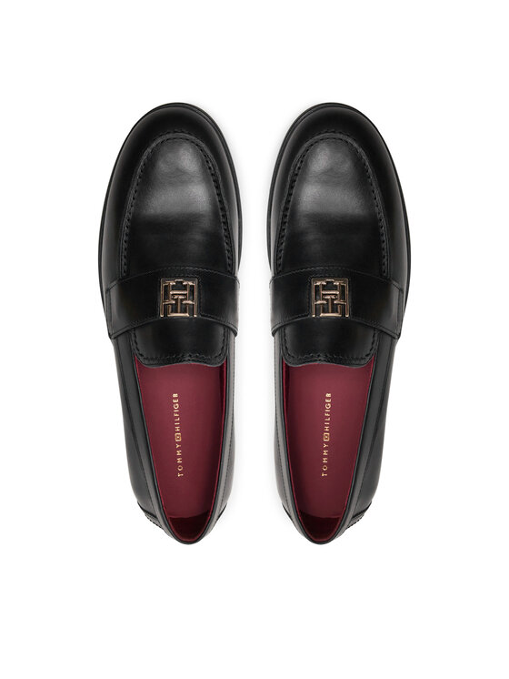Tommy Hilfiger Tommy Hilfiger Lordsi Th Leather Classic Loafer FW0FW07961 Melns