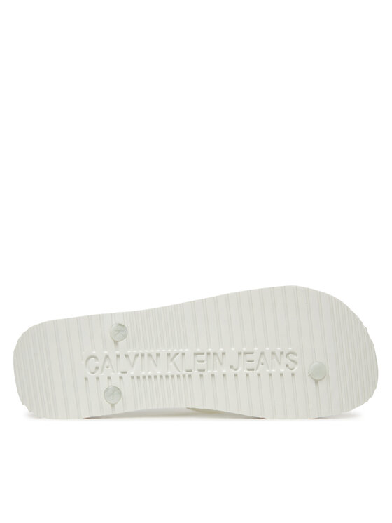 Calvin Klein Jeans Calvin Klein Jeans Japonki Beach Sandal Transparent Tpu YM0YM01267 Biały