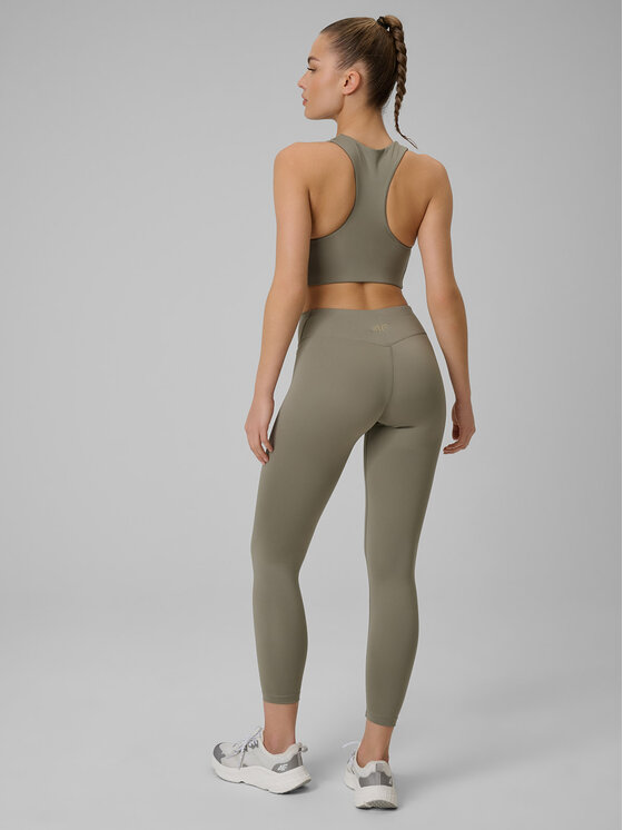 4F 4F Legginsy MULTI ACTIVE Zielony Slim Fit