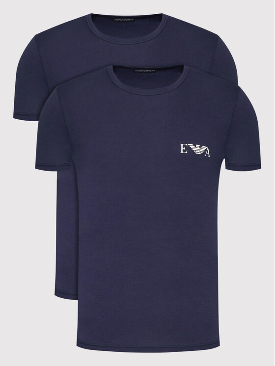 Emporio Armani Underwear 2 marškinėlių komplektas 111670 2R715 70835 Tamsiai mėlyna Regular Fit