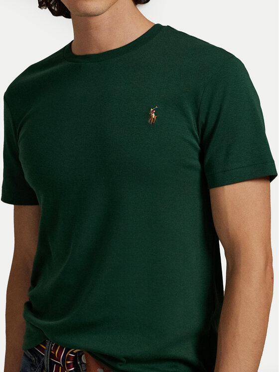 Polo Ralph Lauren Polo Ralph Lauren T-krekls 710740727099 Zaļš Custom Slim Fit