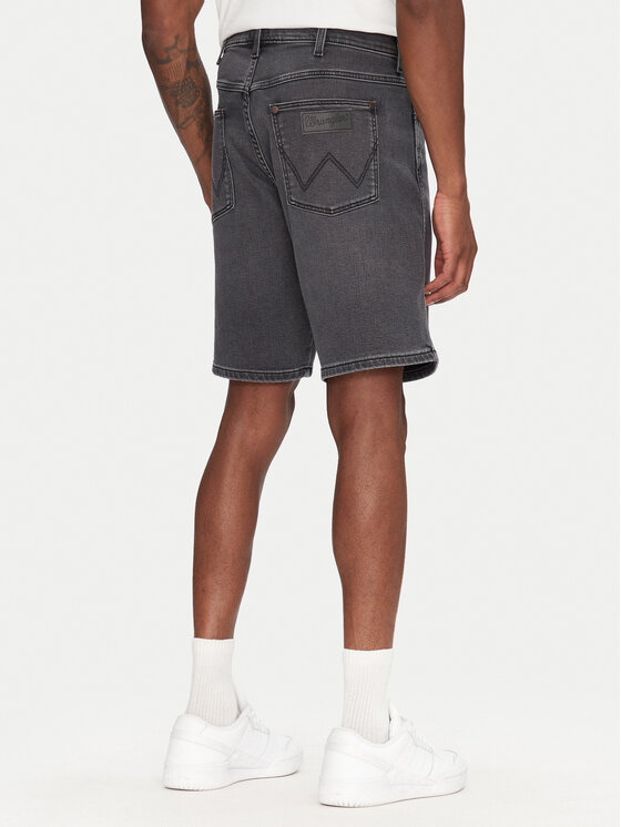 Wrangler Wrangler Pantaloni scurți de blugi Frontier 112364834 Gri Relaxed Fit