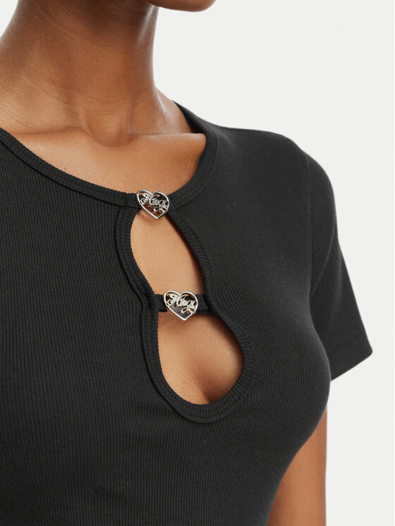 HUGO HUGO T-särk Diheart 50562071 Must Slim Fit