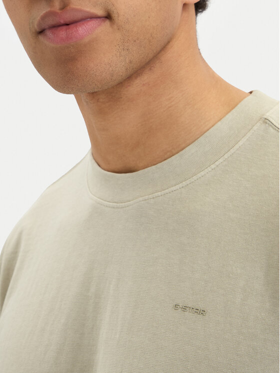G-Star Raw G-Star Raw T-Shirt Base D28588-E517 Beżowy Regular Fit