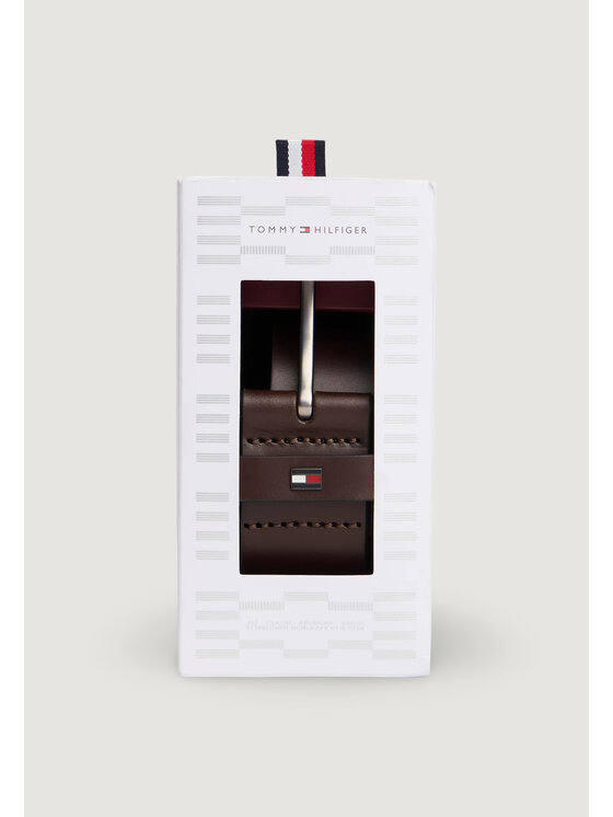 Tommy Hilfiger Tommy Hilfiger Ζώνη Ανδρική DENTON 4.0 GP Καφέ
