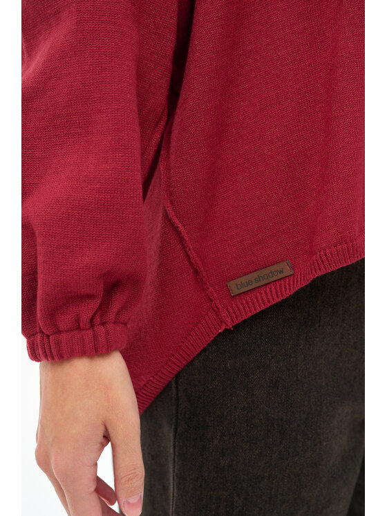 blue shadow blue shadow Sweter Kety Czerwony Regular Fit