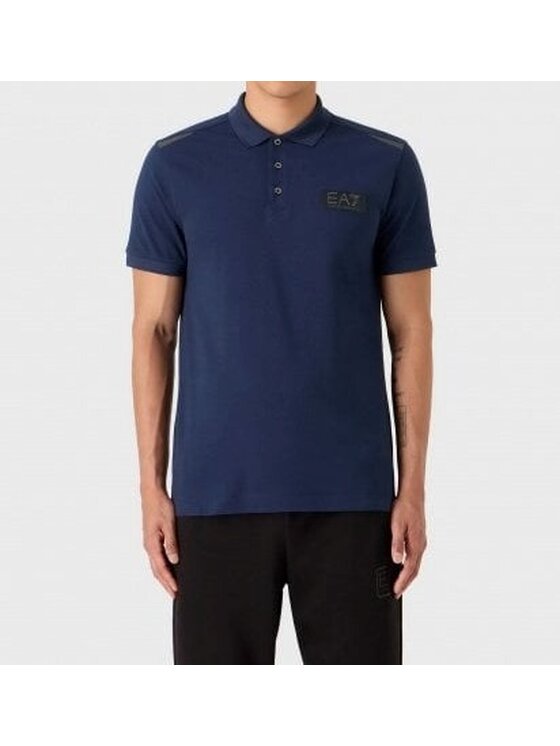 EA7 Emporio Armani EA7 Emporio Armani Tričko 6RPF24 PJ5SZ 1554 Tmavomodrá Regular Fit