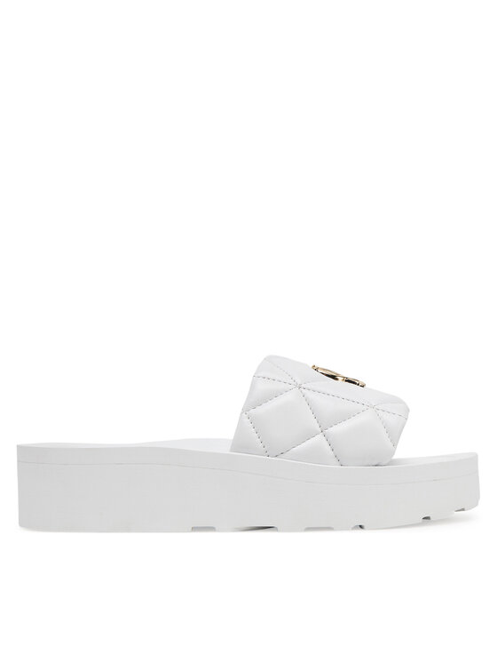 LOVE MOSCHINO LOVE MOSCHINO Şlapi JA28014I1MIE0100 Alb