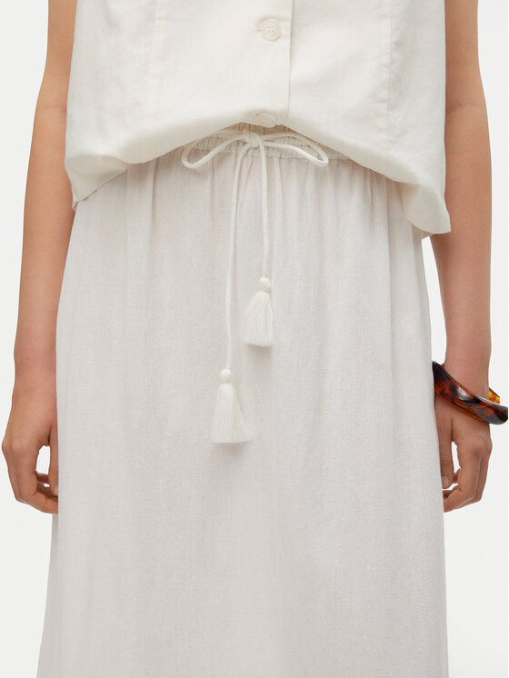 Vero Moda Vero Moda Maxi sukňa Pretty 10311167 Biela Regular Fit