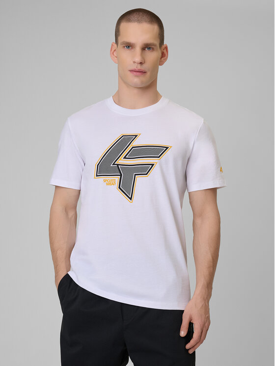 4F 4F T-Shirt CITY Biały Regular Fit