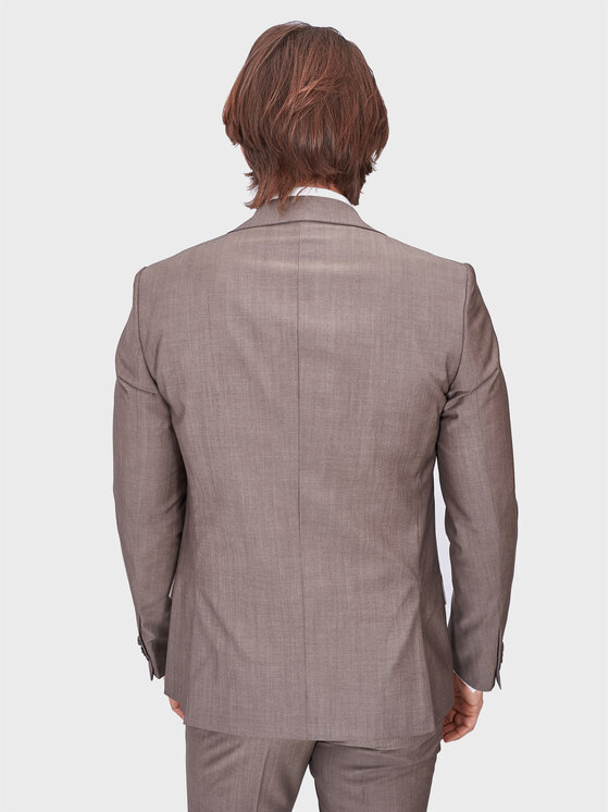 Evenemen Evenemen Garnitur Pelle Beige Beżowy Slim Fit