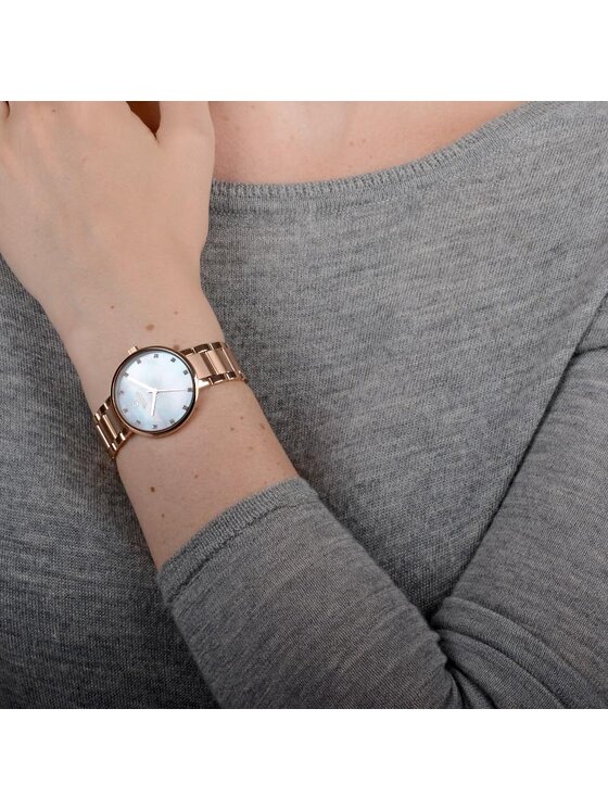 Obaku Obaku Zegarek V189LXVWSV Różowe złoto