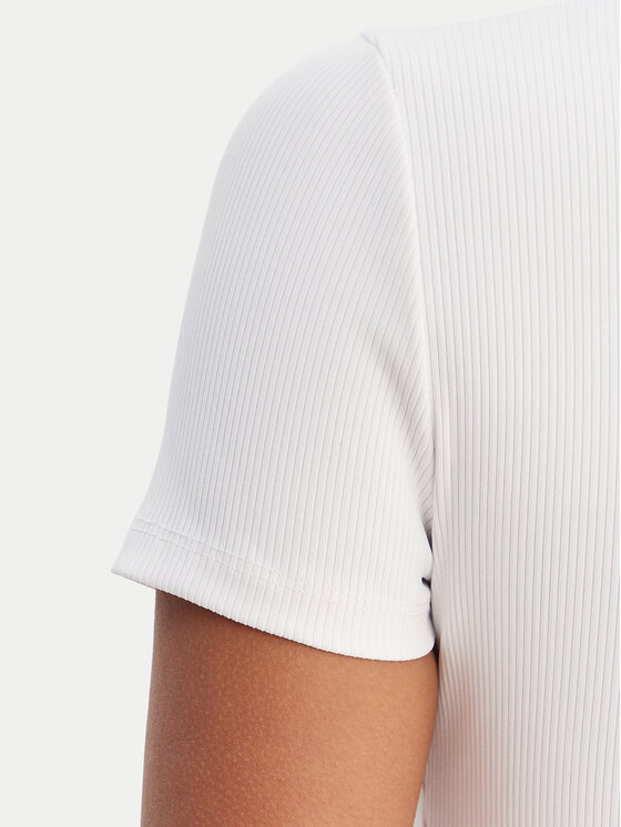 Fracomina Fracomina Marškinėliai FP26ST3001J42701 Balta Slim Fit