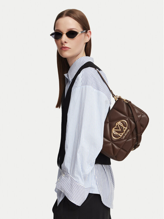 LOVE MOSCHINO Ročna torba JC4031PP1PLC0300 Rjava