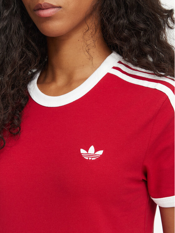 adidas adidas T-särk 3-Stripes Slim KS4779 Punane Regular Fit