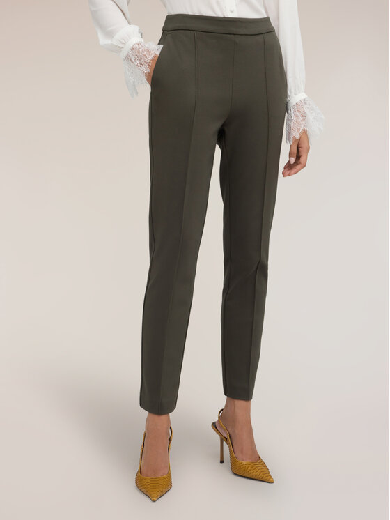 Motivi Motivi Pantaloni di tessuto P08QQ005020N035 Verde Slim Fit