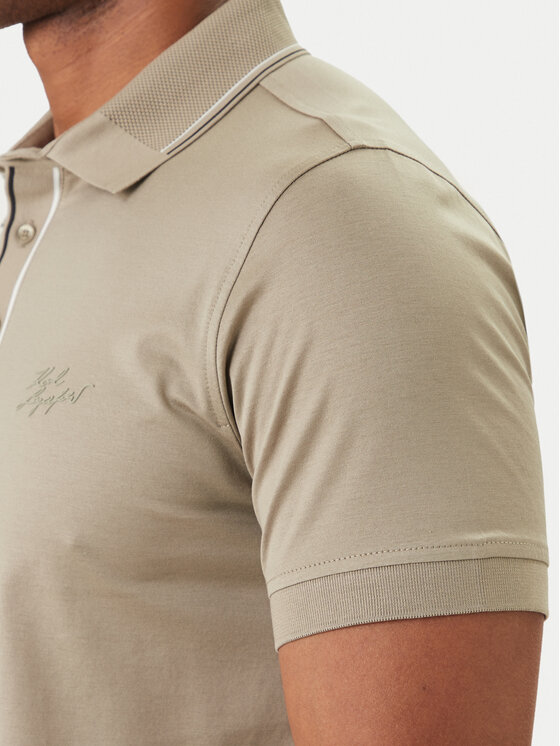 KARL LAGERFELD KARL LAGERFELD Polokošeľa 745002 562200 Kaki Regular Fit