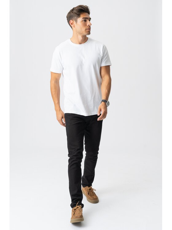 TeeShoppen TeeShoppen Jeansy 'Perform Collection' Czarny Slim Fit