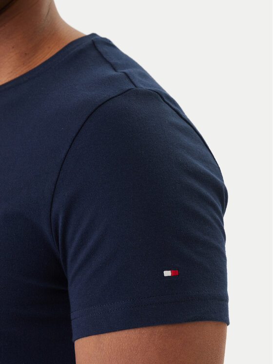 Tommy Hilfiger Tommy Hilfiger Majica Logo MW0MW11797 Mornarsko modra Regular Fit