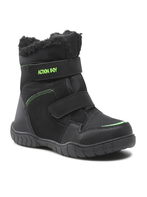 Action Boy Action Boy Ботуши CMY1073H-01GA Черен