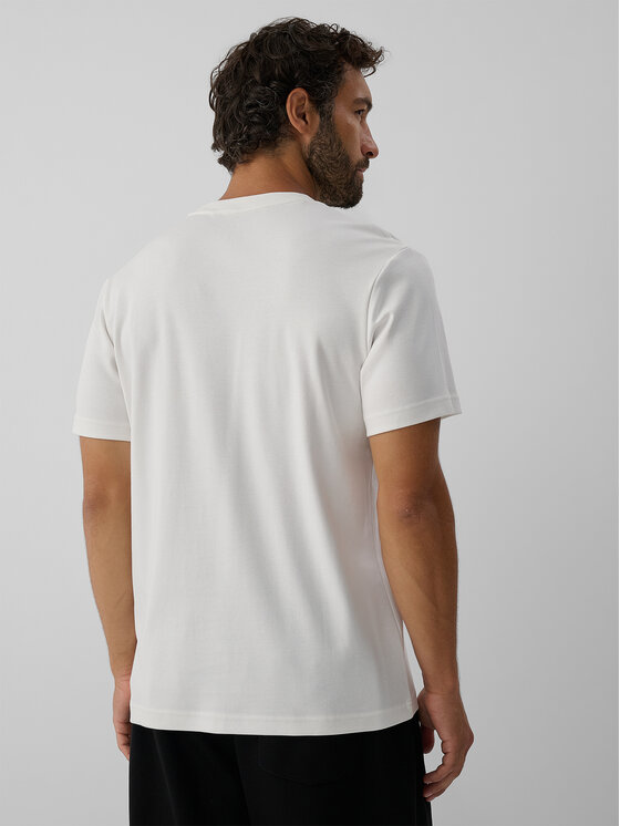4F 4F T-Shirt ESSENTIAL Biały Regular Fit