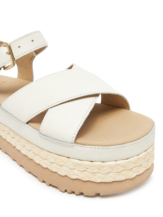 Ugg Ugg Sandali W Aubrey Ankle Strap 1169650 Écru