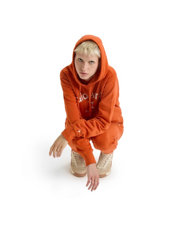 Diadora Diadora Bluza HOODIE ATHL. LOGO Pomarańczowy Loose Fit