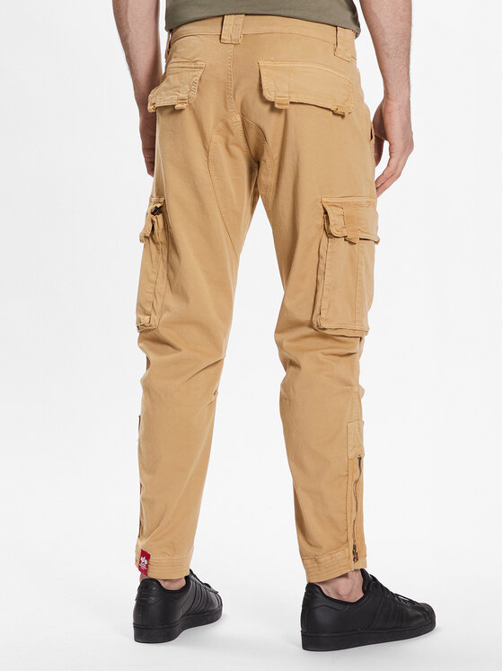 Alpha Industries Alpha Industries Bavlnené nohavice Task Force 106203 Béžová Tapered Fit