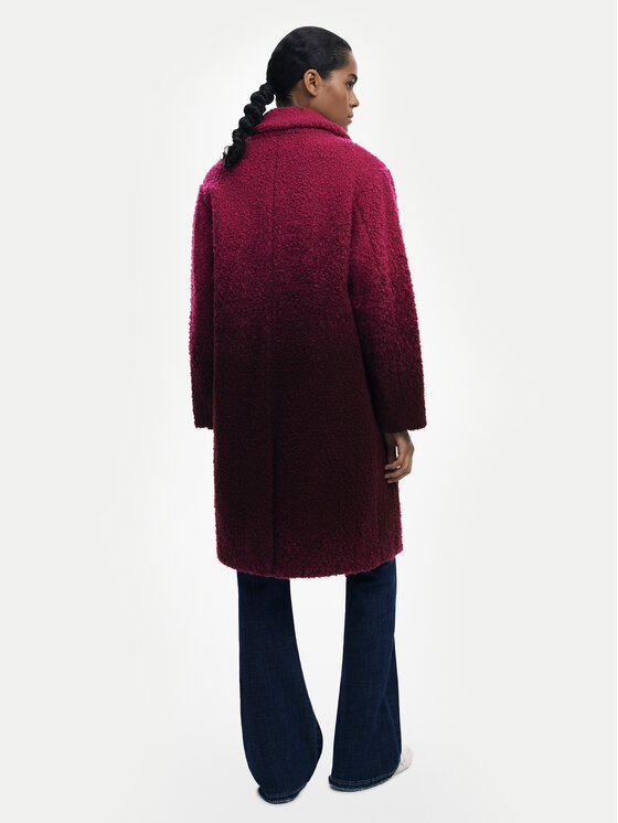 Desigual Desigual Cappotto in shearling Icecream 25WWEW64 Rosa Relaxed Fit