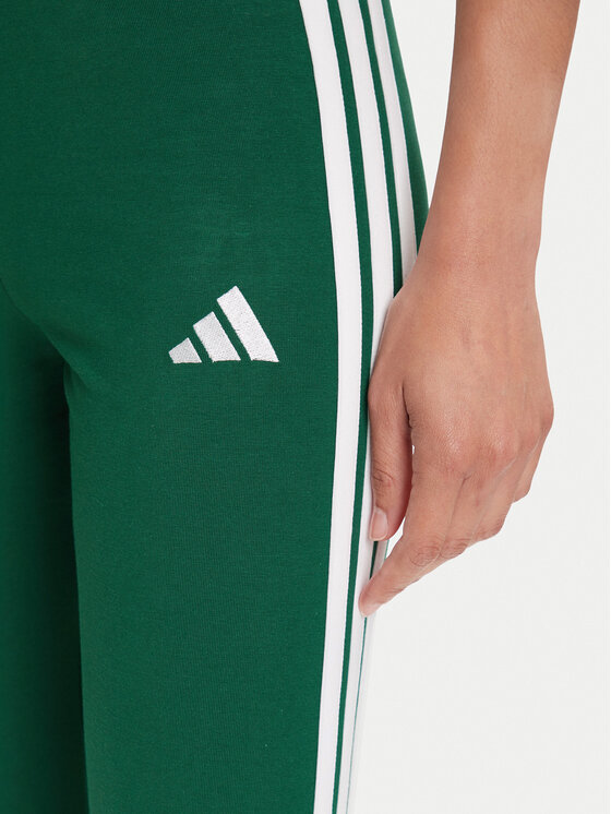 adidas adidas Leggings Essentials 3-Stripes KB7663 Verde Slim Fit