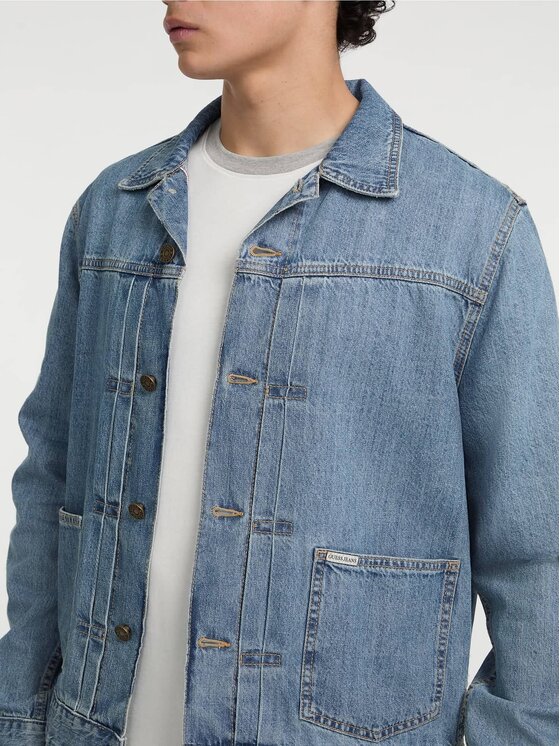 Guess Jeans Guess Jeans Bunda pro přechodné období 173745 Modrá Classic Fit