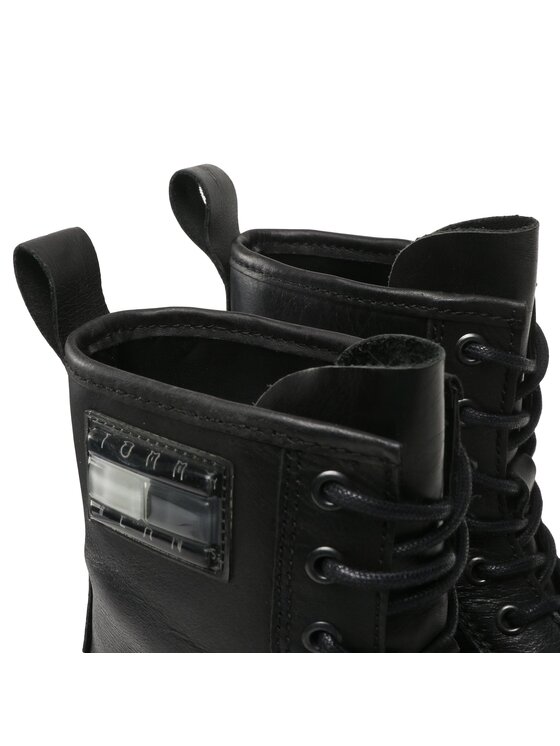 Tommy Jeans Tommy Jeans Botine Tjw Foxing Lace Up EN0EN02217 Negru
