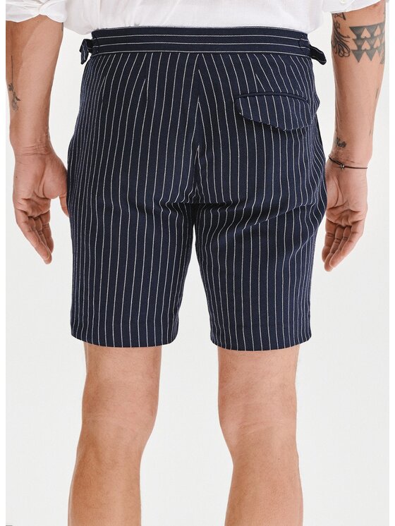 Pako Lorente Pako Lorente Szorty materiałowe P25SF-WS-003 Granatowy Classic Fit