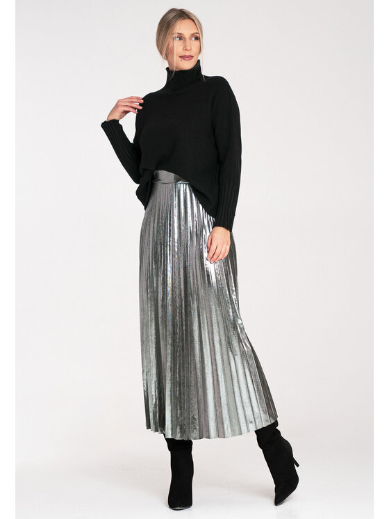 FIGL FIGL Svetr M1101 Černá Loose Fit