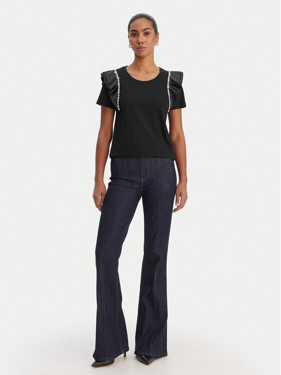 Fracomina Fracomina Halenka FR26ST3039J40001 Černá Regular Fit