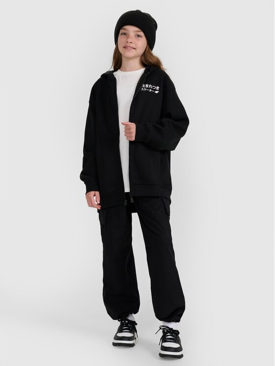 4F 4F Felpa BLUE VACATION Nero Oversize