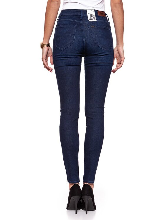 Lee Lee Jeansy SCARLETT HIGH Niebieski Skinny Fit