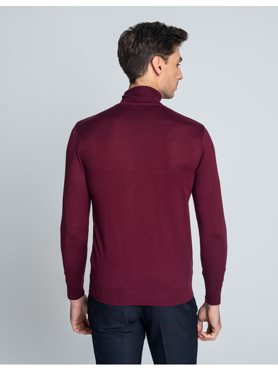 Borgio Borgio Golf goito Bordowy Classic Fit