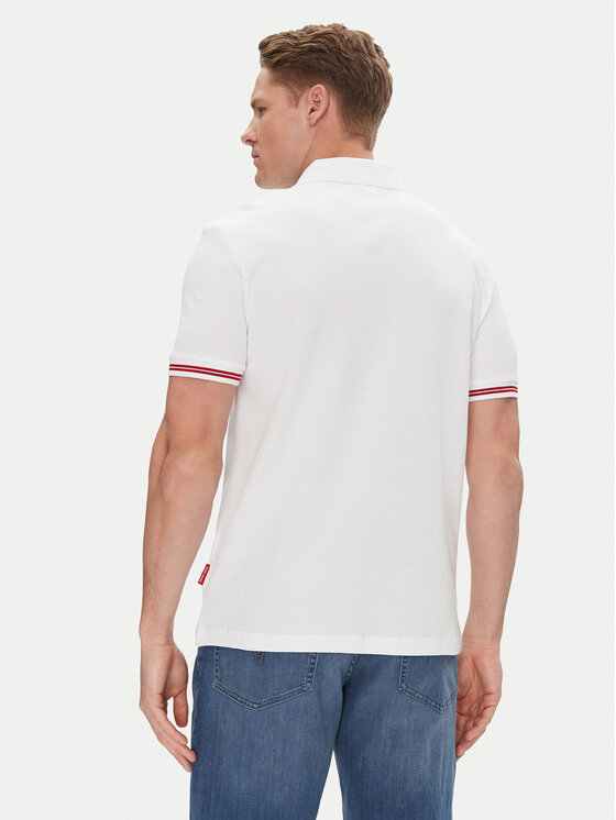 JOOP! Jeans JOOP! Jeans Polo 15 JJJ-17Amare 30046012 Biały Modern Fit