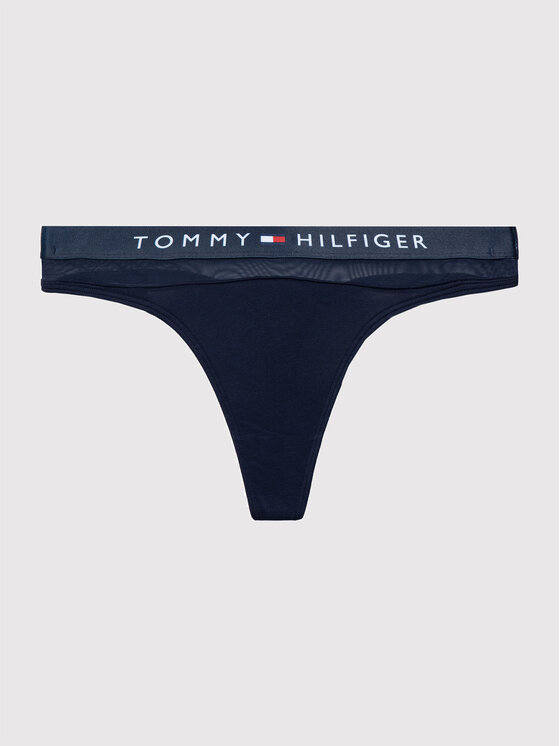Tommy Hilfiger Tommy Hilfiger Tangice Thong UW0UW00064 Tamnoplava