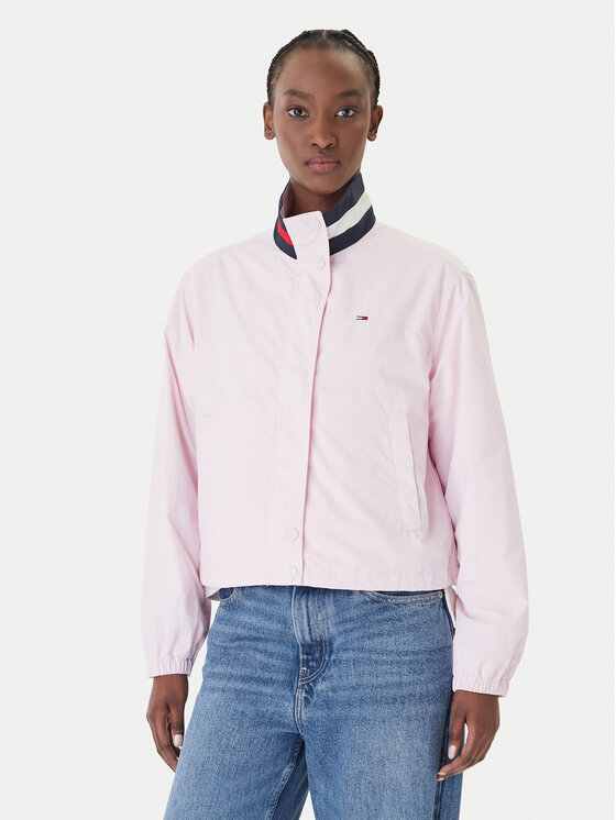 Tommy Jeans Geacă Essential DW0DW20439 Roz Regular Fit